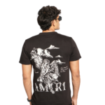 AMIRI Angle Print Black T-Shirt - Image 2